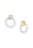 Korean Made Cubic Zirconia Stylish Dailywear Pearl Stud Earring For Women (KTWJEGS111823)